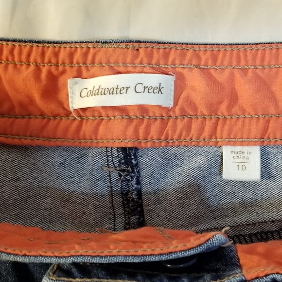 COLDWATER CREEK Denim Blue Jeans  Capri 10 Pants Womens - Picture 3 of 4